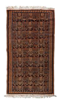 An Afghan Wool Rug 6 feet 10 inches x 3 feet 1 inch.