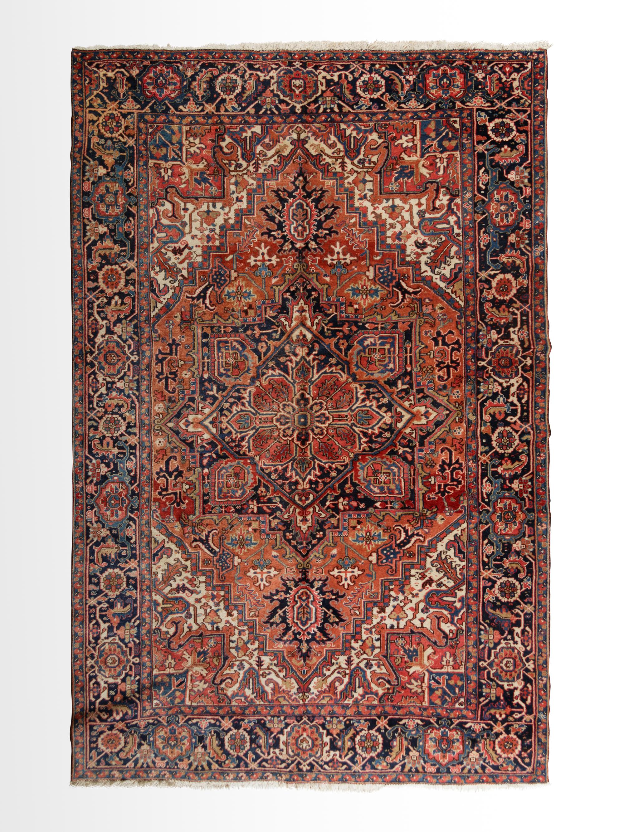 A Heriz Wool Rug