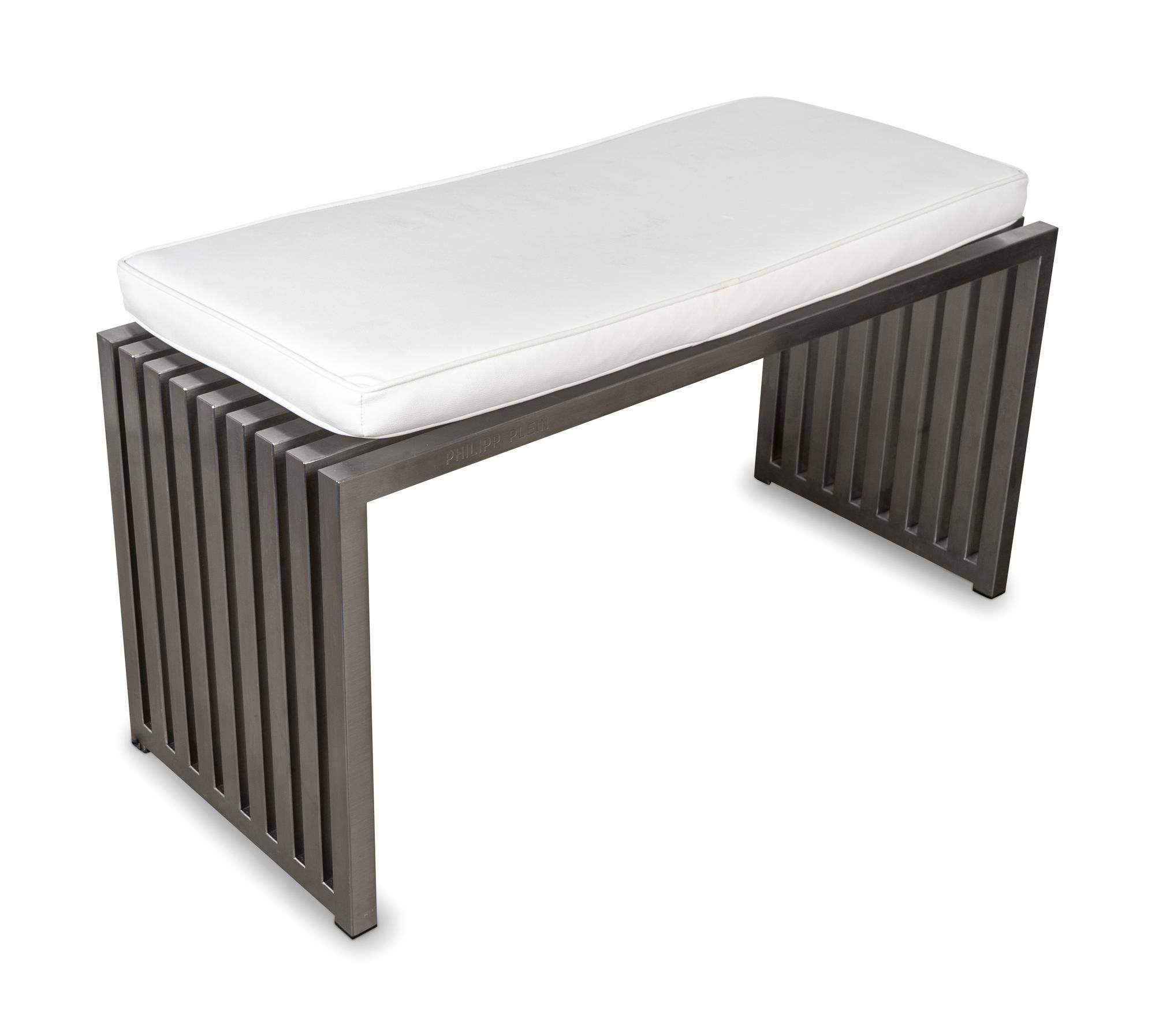 A Philip Plien Modernist Steel Bench — 20TH CENTURY