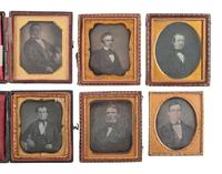 [EARLY PHOTOGRAPHY]. 27 sixth plate daguerreotypes of middle aged or elderly men.