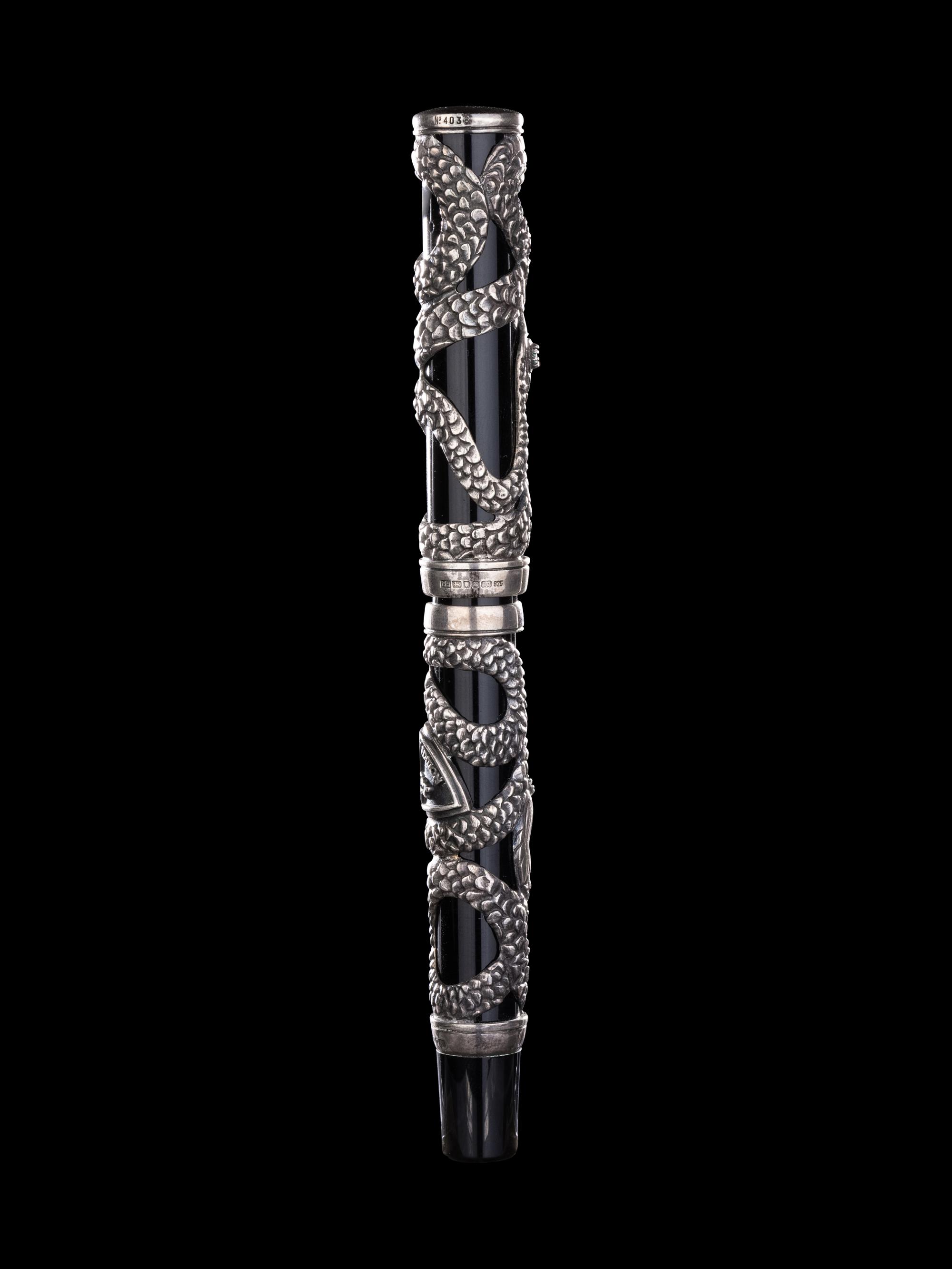 Parker: Snake Limited Edition Silver Mounted Fountain Pen