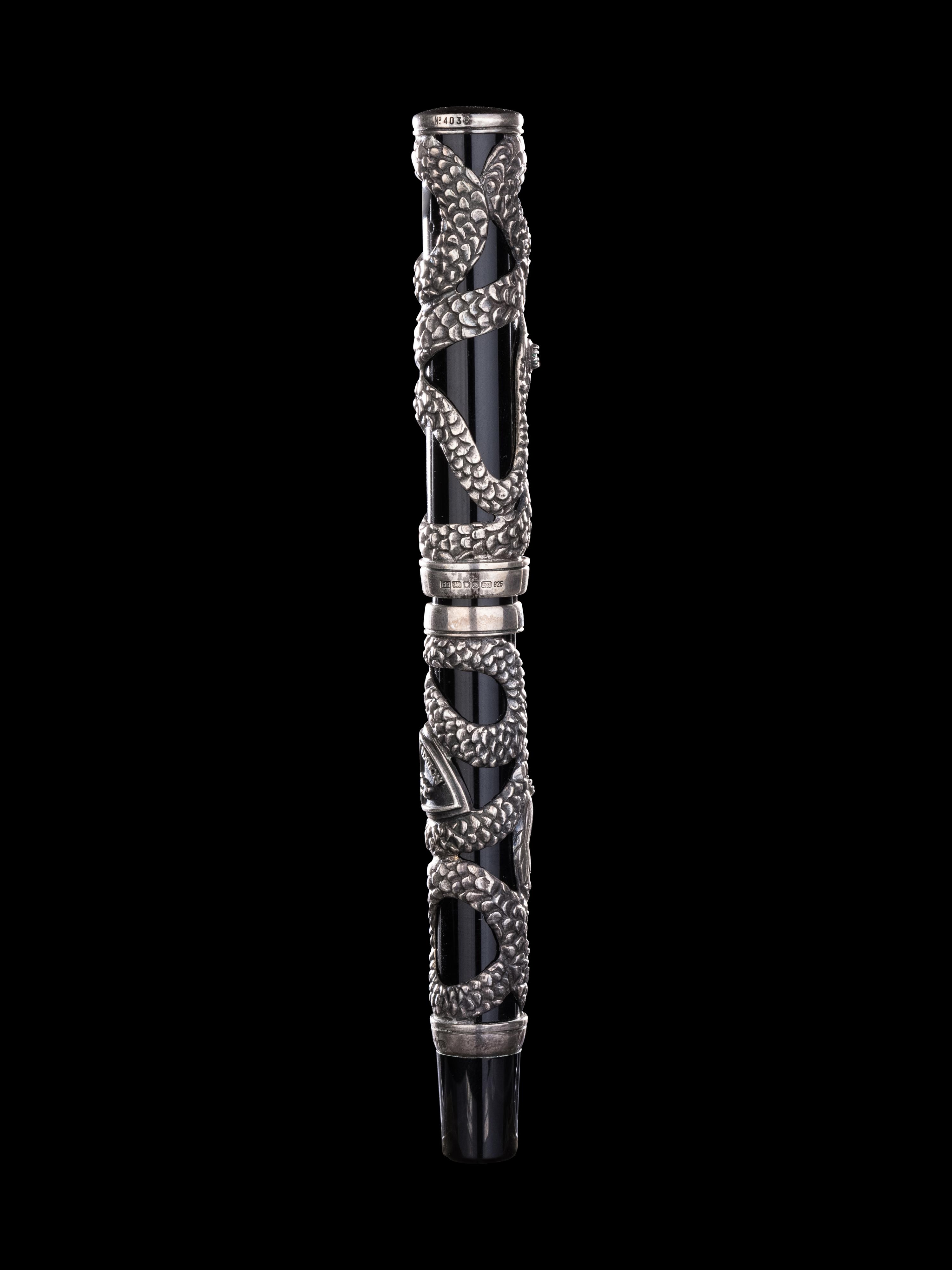 Parker: Snake Limited Edition Silver Mounted Fountain Pen