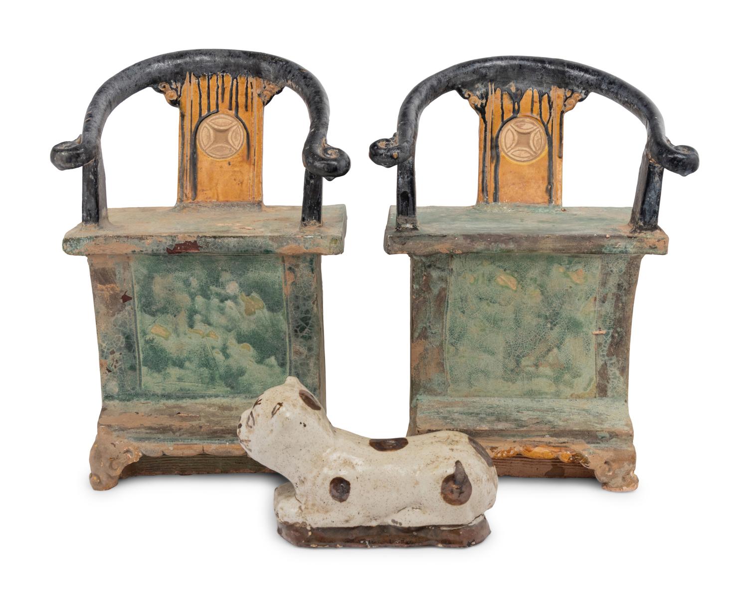 Three Chinese Stoneware Articles