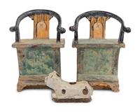 Three Chinese Stoneware Articles