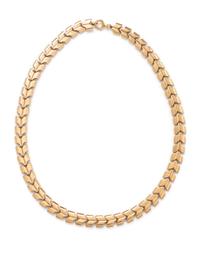 TIFFANY & CO., YELLOW GOLD NECKLACE