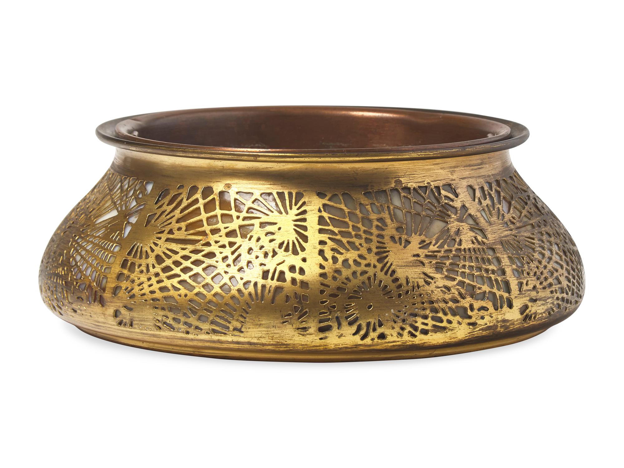A Tiffany Pine Needle Planter