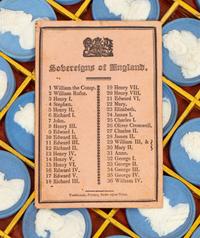 A Cased Set of Wedgwood Jasperware Portrait Medallions, Sovereigns of England