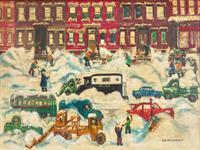 Elizabeth Eberle Mulkeen (American, 1916-2015)- Blizzard Blues