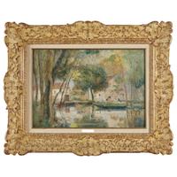 ALBERT LEBOURG (FRENCH 1849–1928) "PAYSAGE RIVIÈRE"