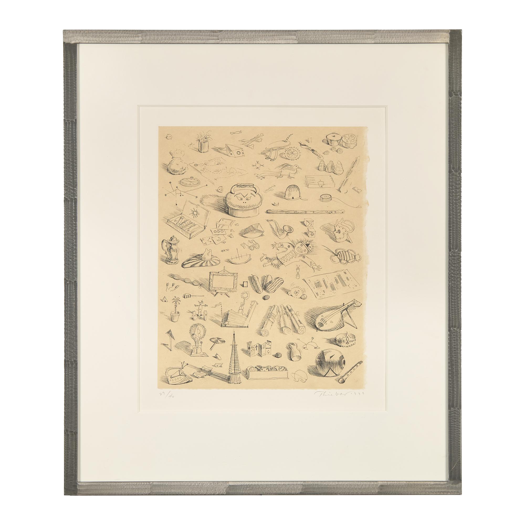 Wayne Thiebaud (American, 1920-2021) — Souvenirs Of Cities , 1999