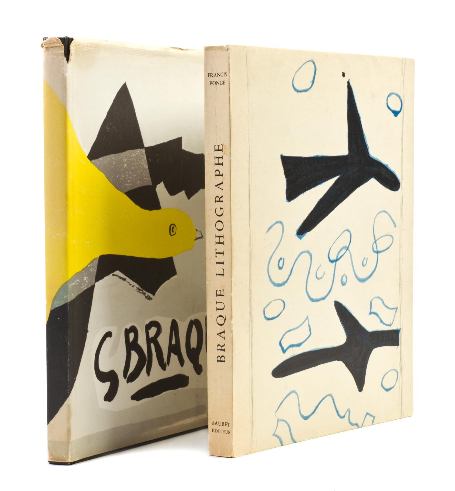 BRAQUE, GEORGES. Braque lithographe. Monte Carlo, 1963. With 3 original lithos. With Georges Braque His Graphic Work. NY, 1961.