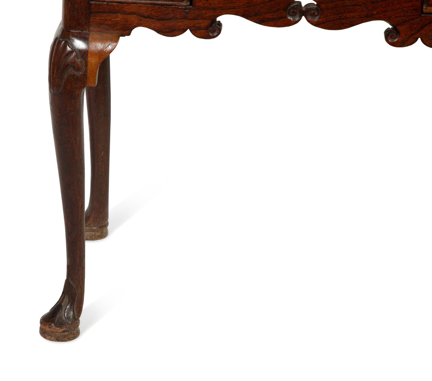 A Queen Anne Style Oak Dressing Table