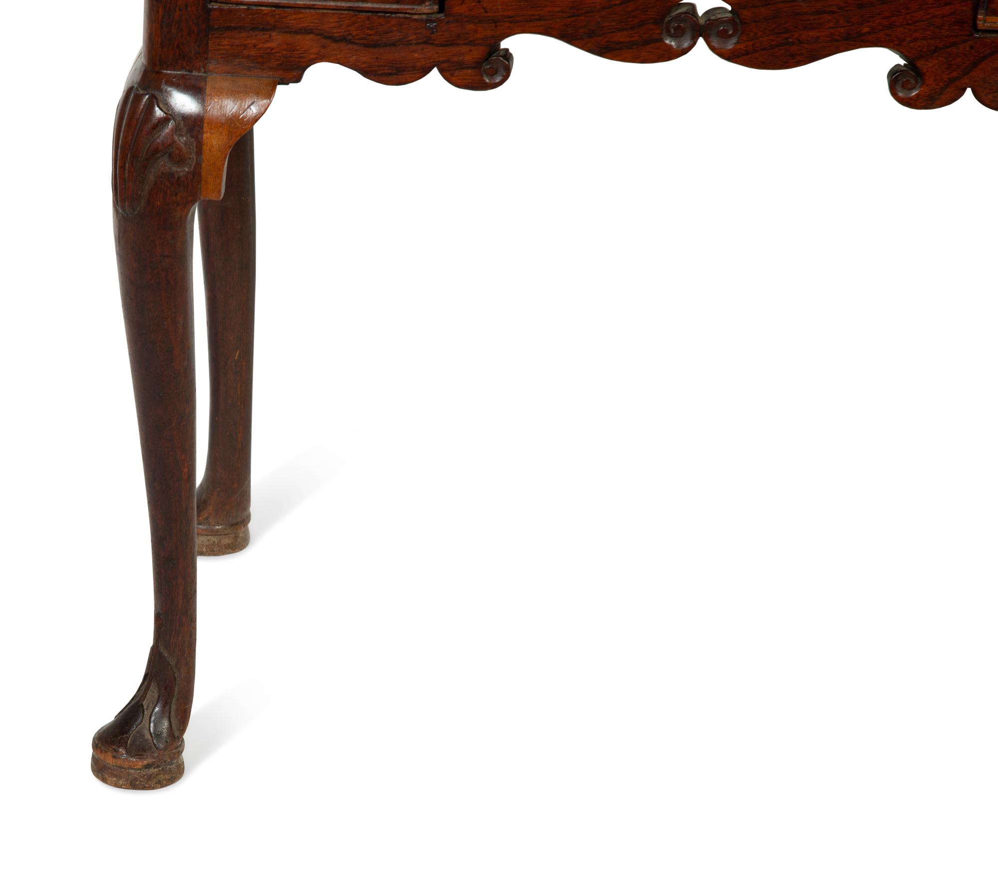 A Queen Anne Style Oak Dressing Table