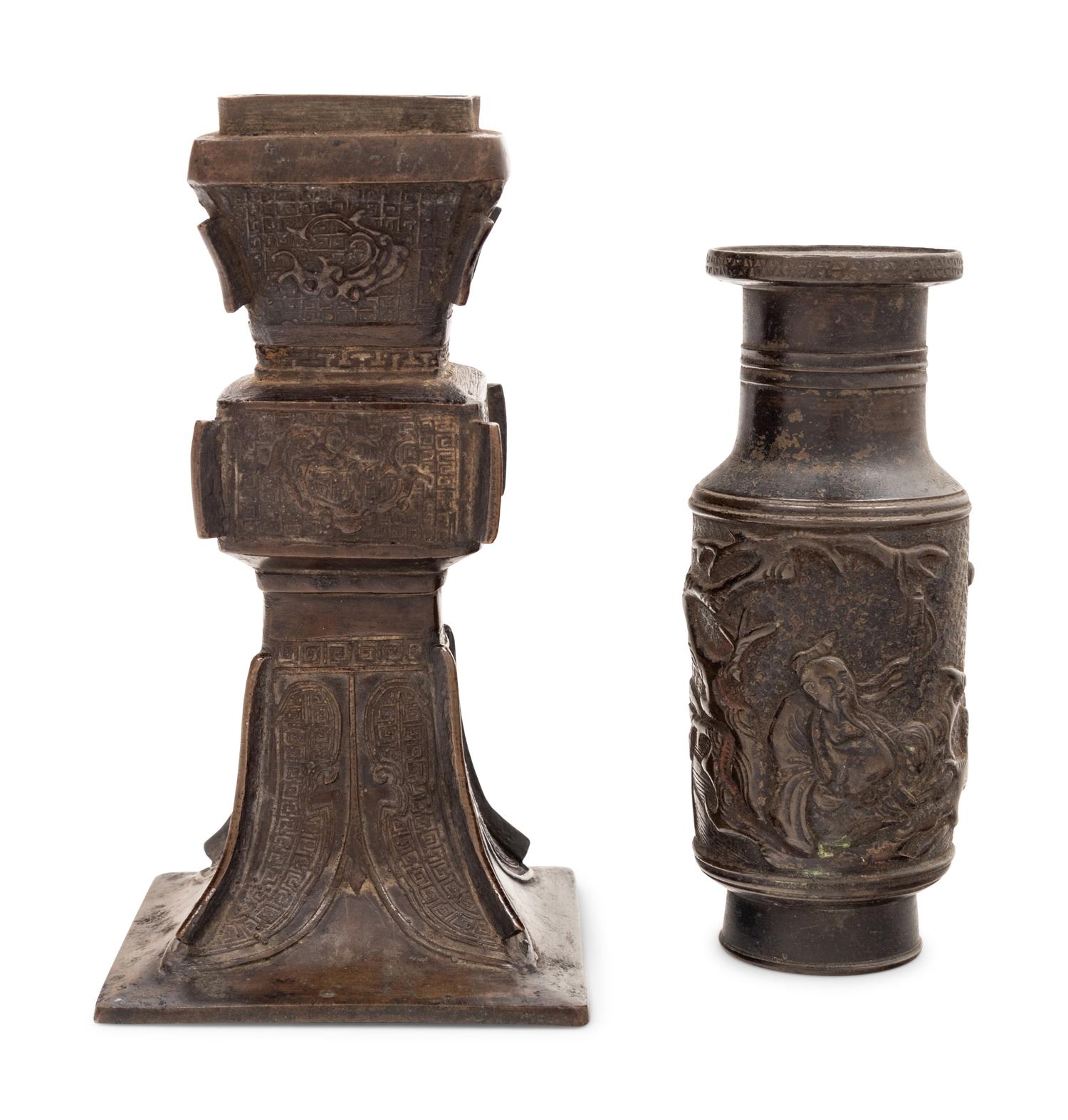 Two Chinese Bronze Vases