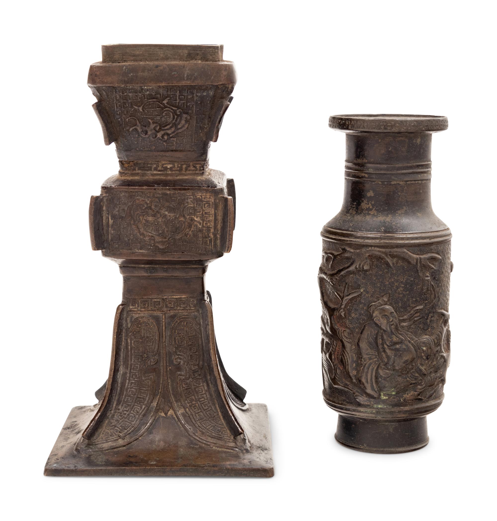 Two Chinese Bronze Vases