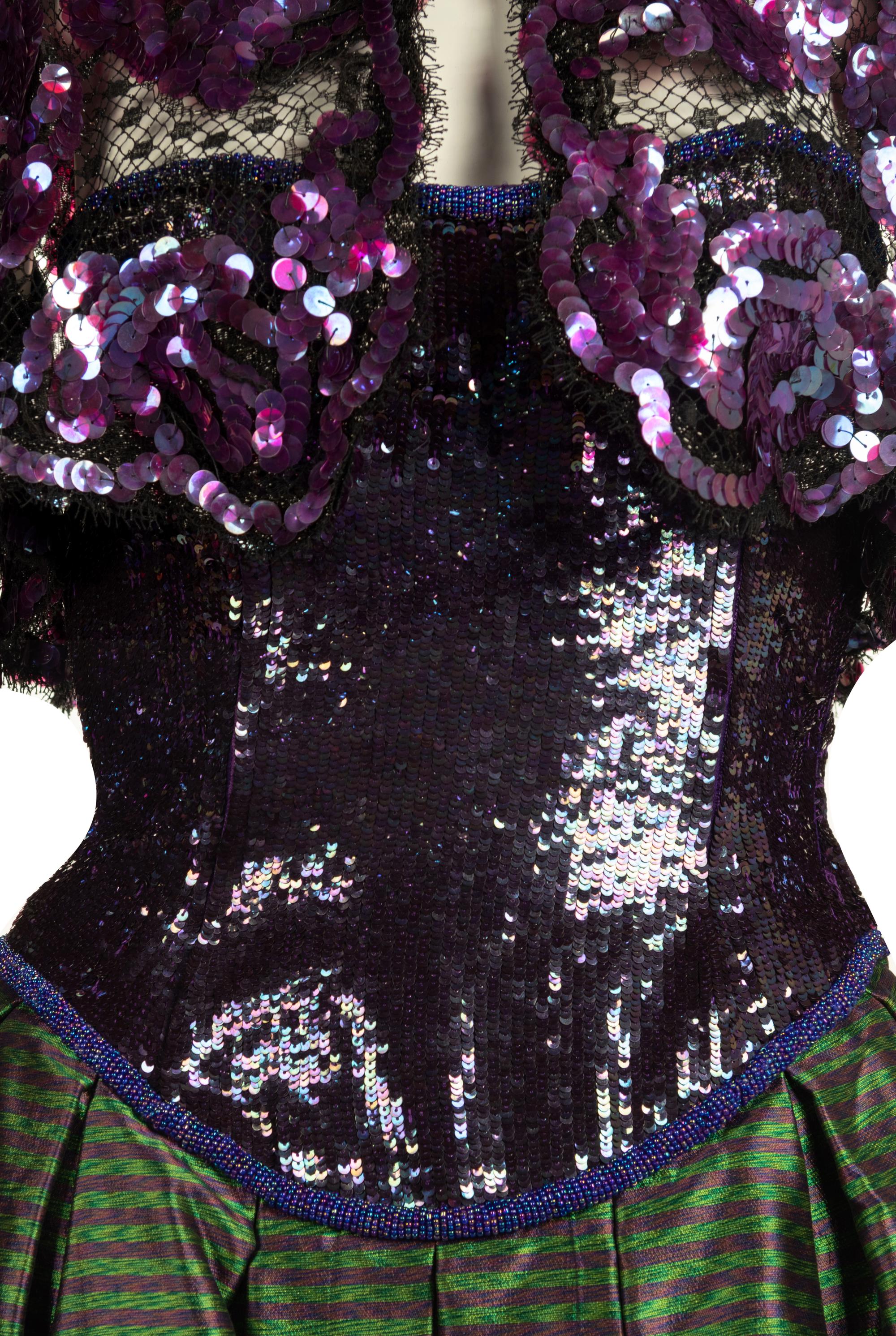 Geoffrey Beene Sequined Dress with Bolero, Fall 1986