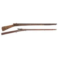 Lot of 2 Ottoman and Indian Muskets Including: Heavily Inlaid Shishana and Toradar