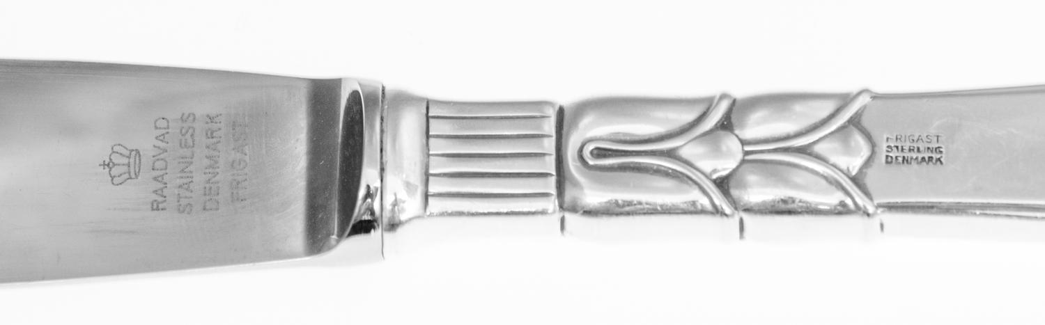 A Danish Silver Flatware Service