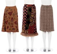 Collection of Six Designer Pieces: Five Oscar de la Renta Pieces, One Chanel Skirt, 1999-2007