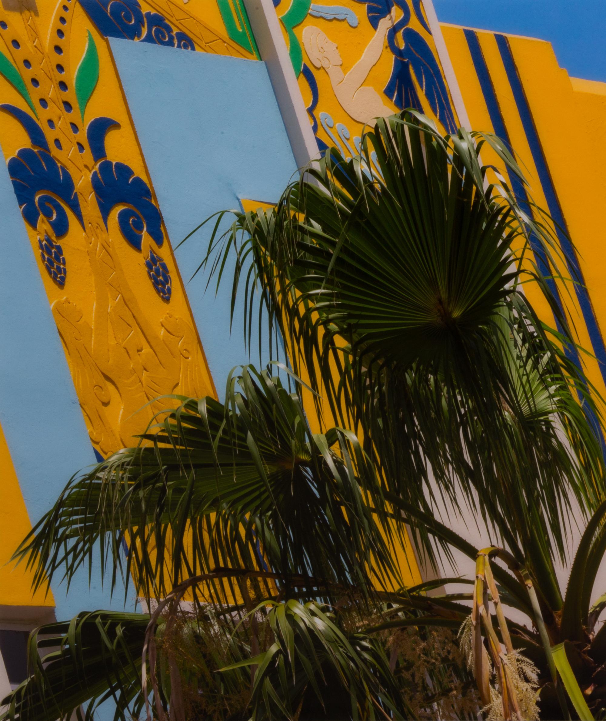 Artist Unknown, (20th century), Art Deco Architecture with Palm Fronds