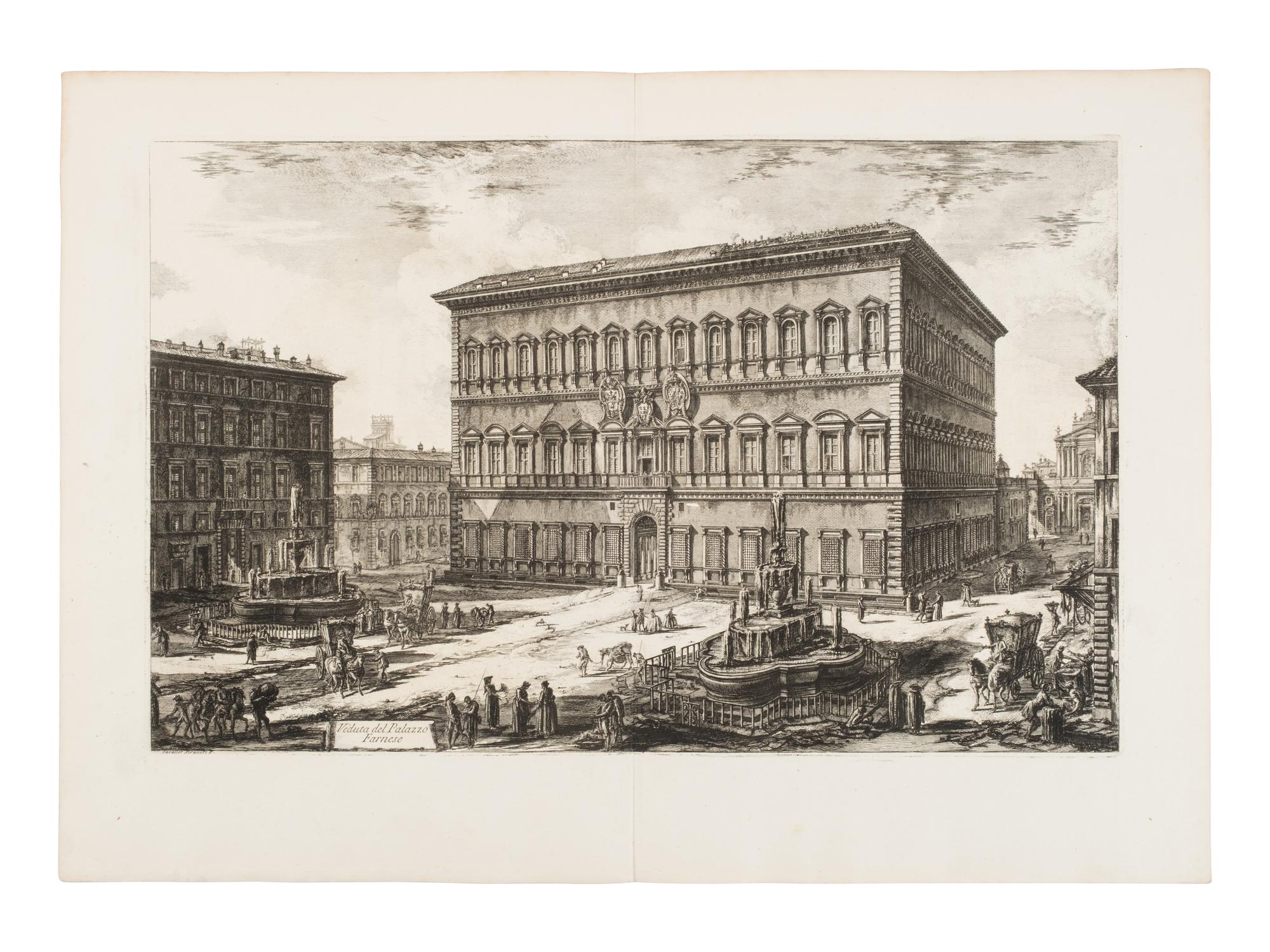 [Prints] Piranesi, Giovanni Battista. Group of 12 Etchings — 1) Veduta dell'atrio del portico