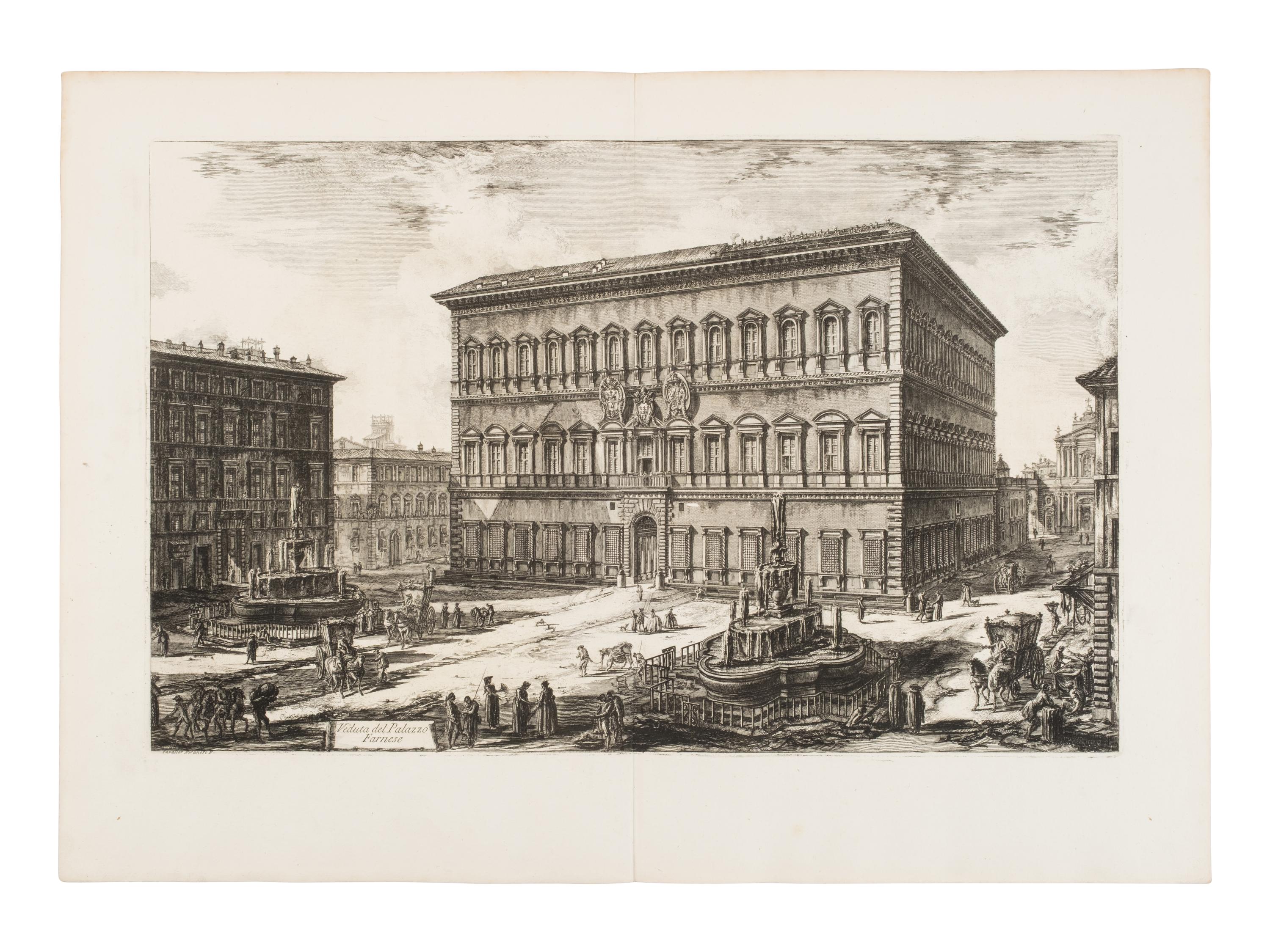 [Prints] Piranesi, Giovanni Battista. Group of 12 Etchings — 1) Veduta dell'atrio del portico