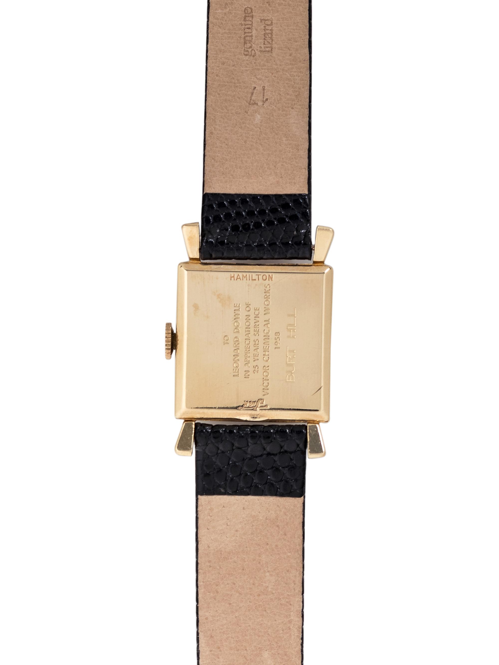 HAMILTON, VINTAGE, 14K YELLOW GOLD WRISTWATCH