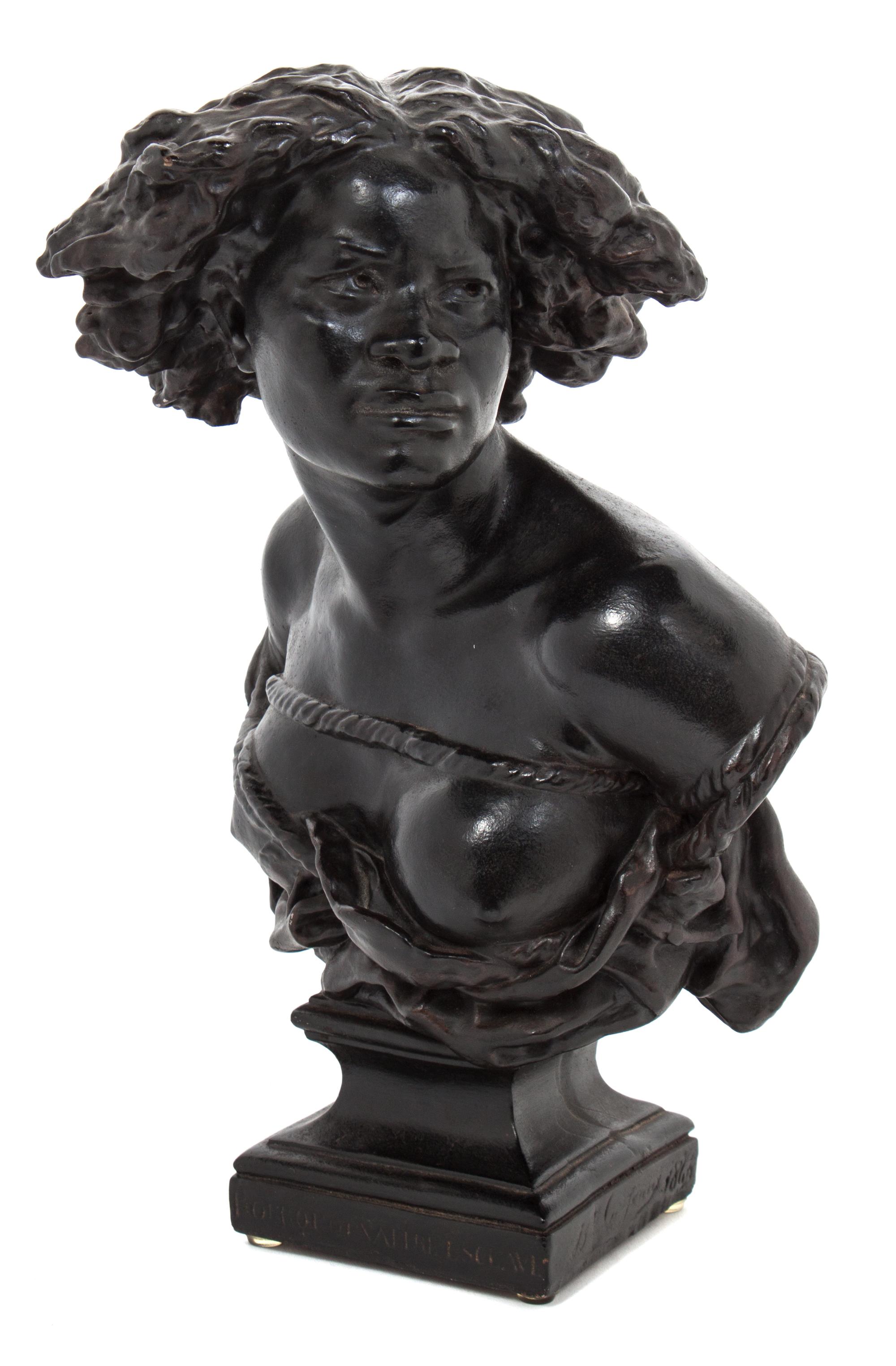A French Cast Metal Bust Height 14 inches. — AFTER JEAN-BAPTISTE CARPEAUX