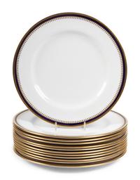 A Spode Knightsbridge Cobalt Porcelain Dinner Service