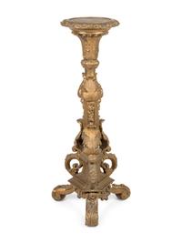 A Neoclassical Giltwood Pedestal