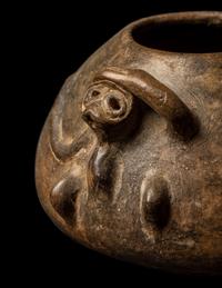 A Maya Vessel with a Seated Monkey