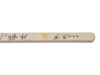A Group of Chris Chelios Charity Golf Outing Multi Signed Autograph Hockey Sticks