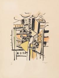 After Fernand Leger, (French, 1881-1955), Les Toits (from La Ville), 1959