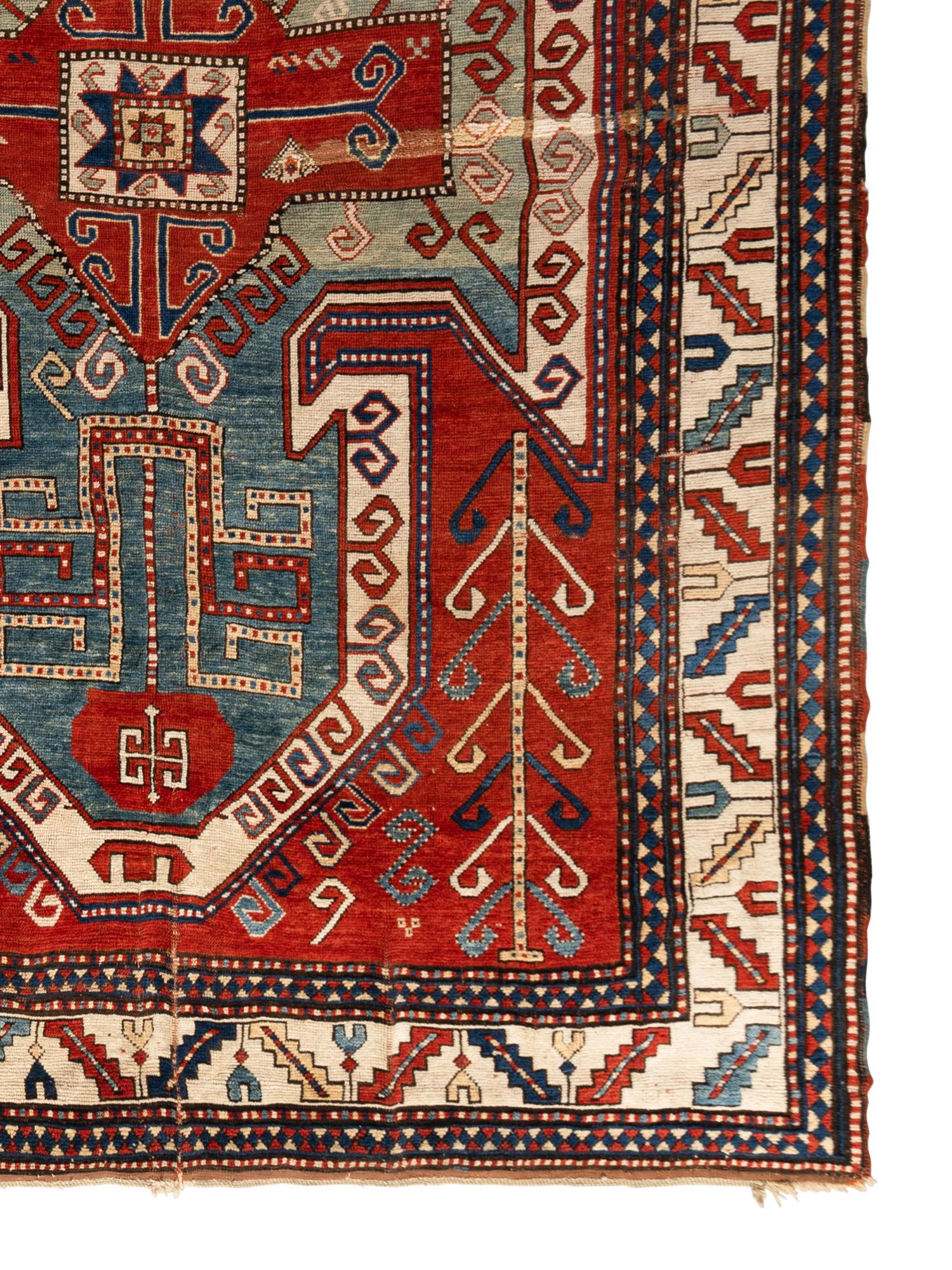 A Sevan Kazak Wool Rug