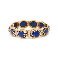 YELLOW GOLD, LAPIS LAZULI AND DIAMOND BRACELET