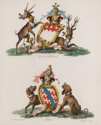 A Set of Ten English Engravings of Coats of Arms