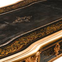 A French Gilt Bronze Mounted Boulle Marquetry Bureau Plat