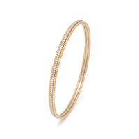 TIFFANY & CO., SCHLUMBERGER, YELLOW GOLD, PLATINUM AND DIAMOND 'ROPE' BANGLE BRACELET