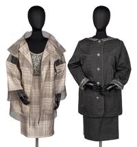 Two Three-Piece Ensembles and Skirt by Geoffrey Beene