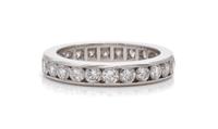A Platinum and Diamond Eternity Band,