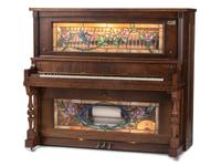 A Packard Stained-Glass Inset 25-Cent Player Piano Orchestrion