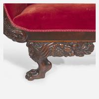 A Classical carved mahogany sofa circa 1820