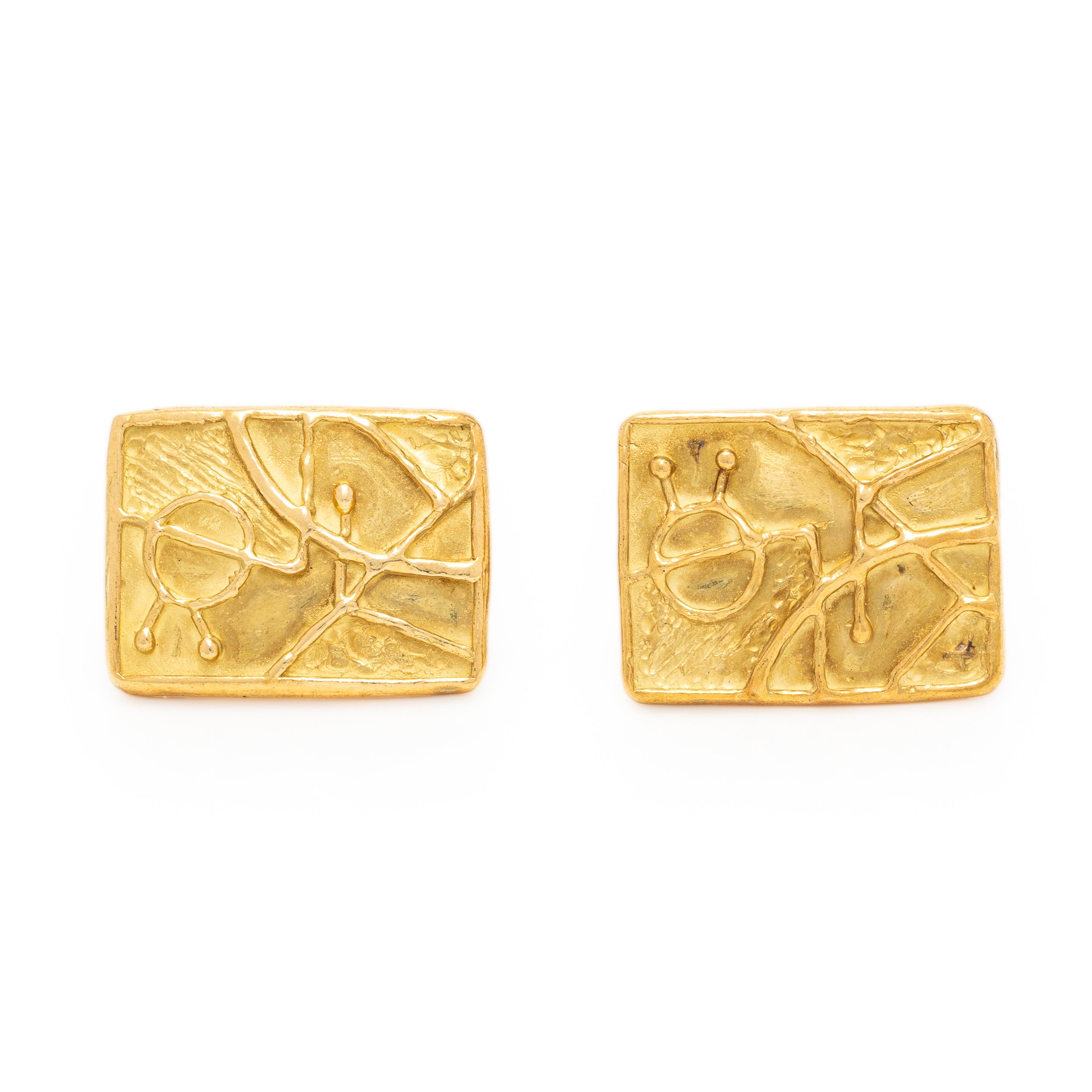 Yellow Gold Cufflinks