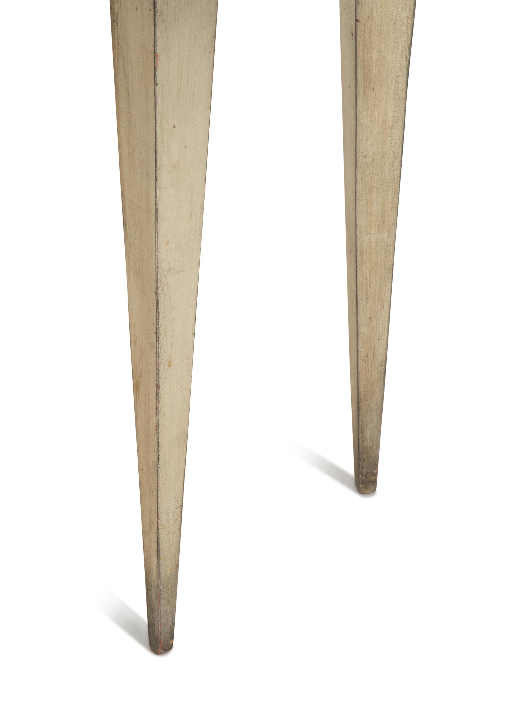 An Art Deco Style Silvered and Gilt Mirror-Inset Console Table