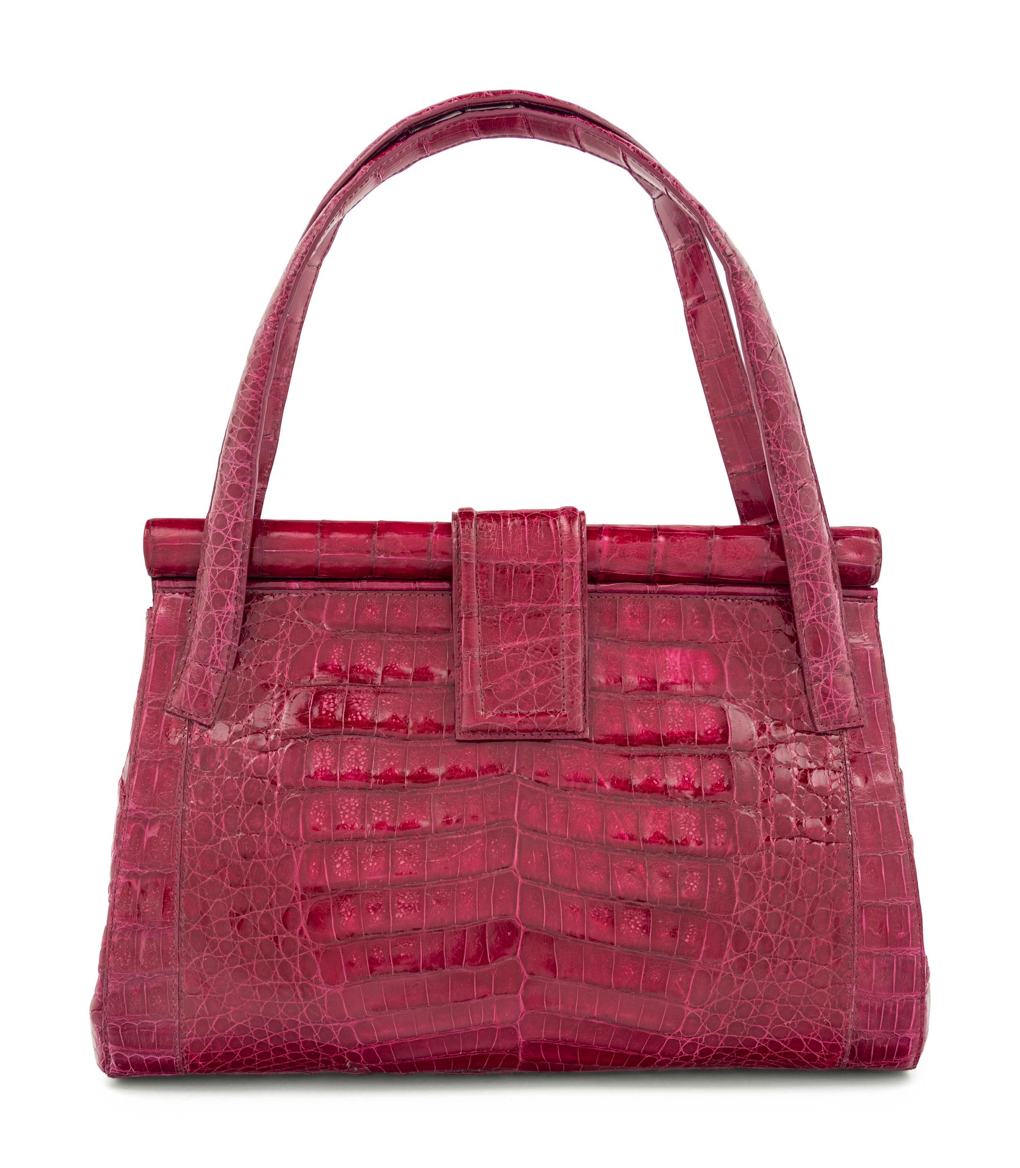 Nancy Gonzalez Purple Crocodile Bag, 2000s