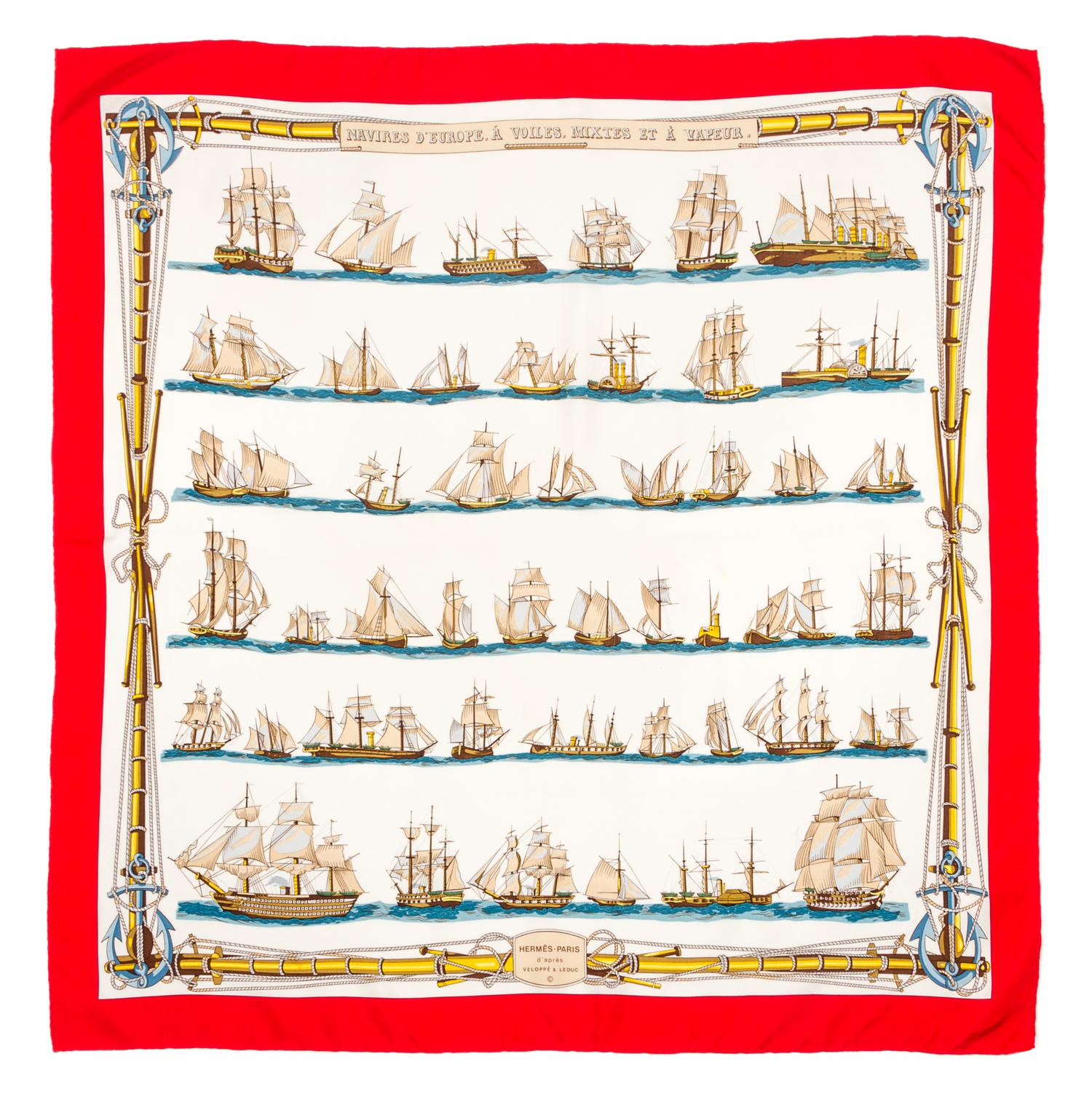 An Hermes 90cm Silk Scarf, 36"x36".