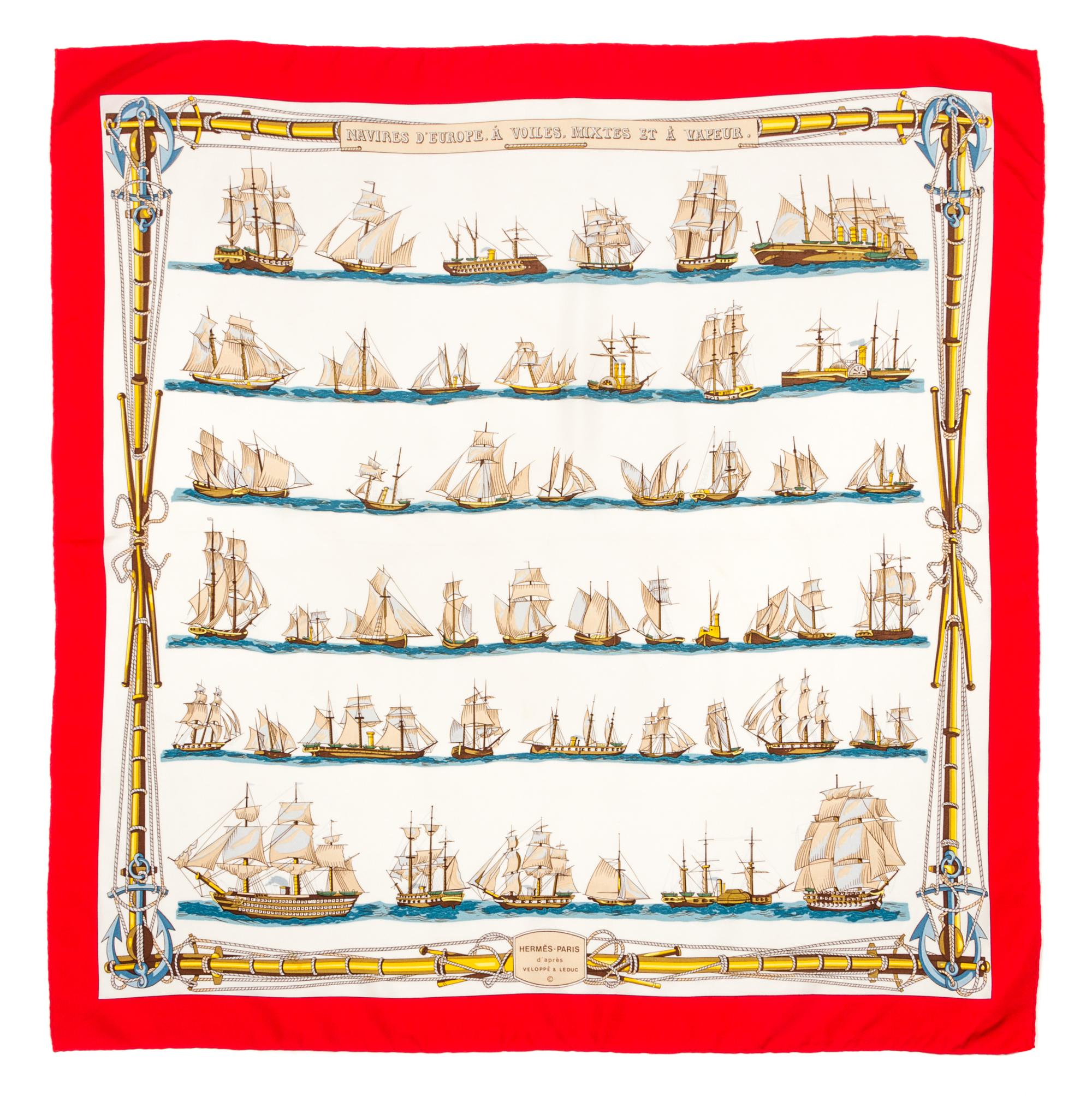 An Hermes 90cm Silk Scarf, 36"x36".