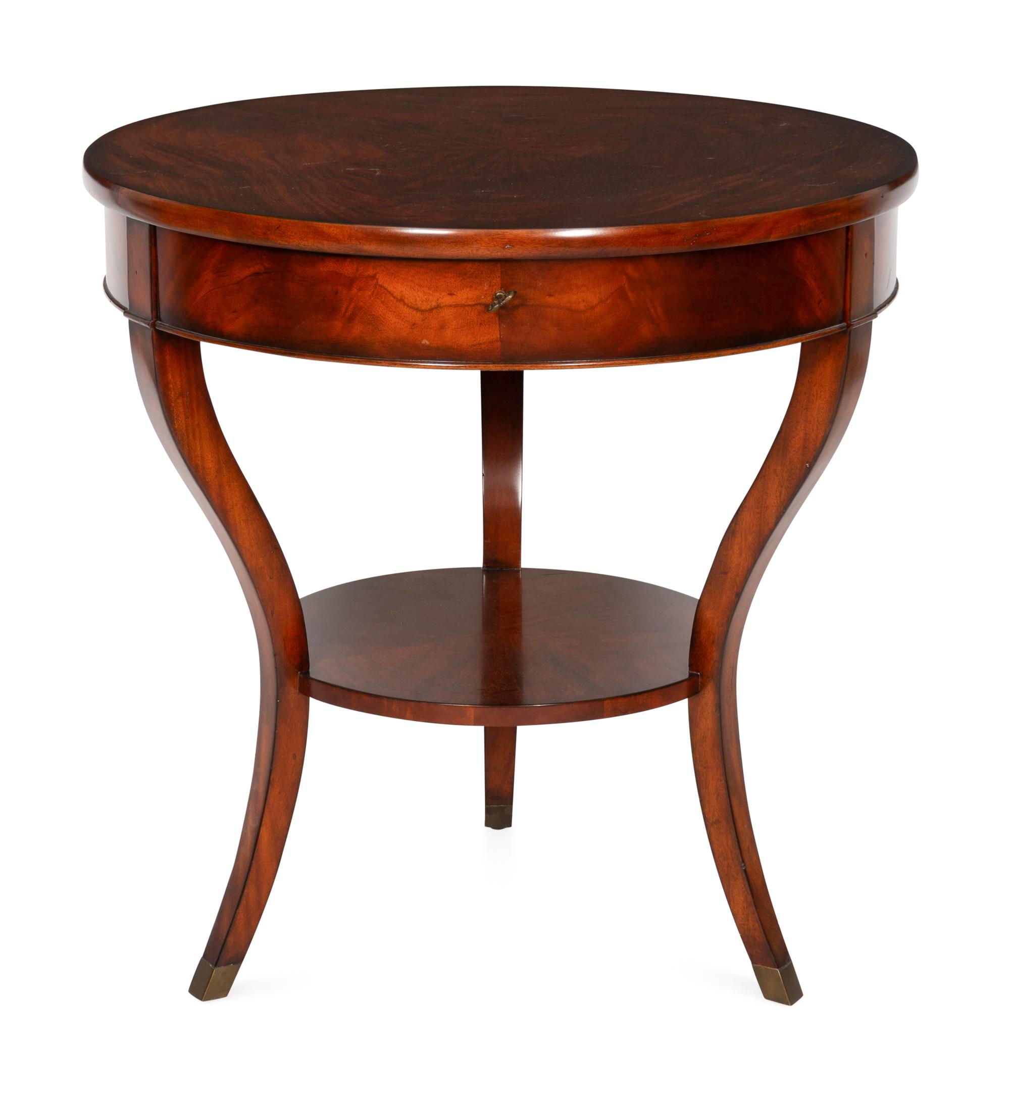 A Contemporary Mahogany Center Table