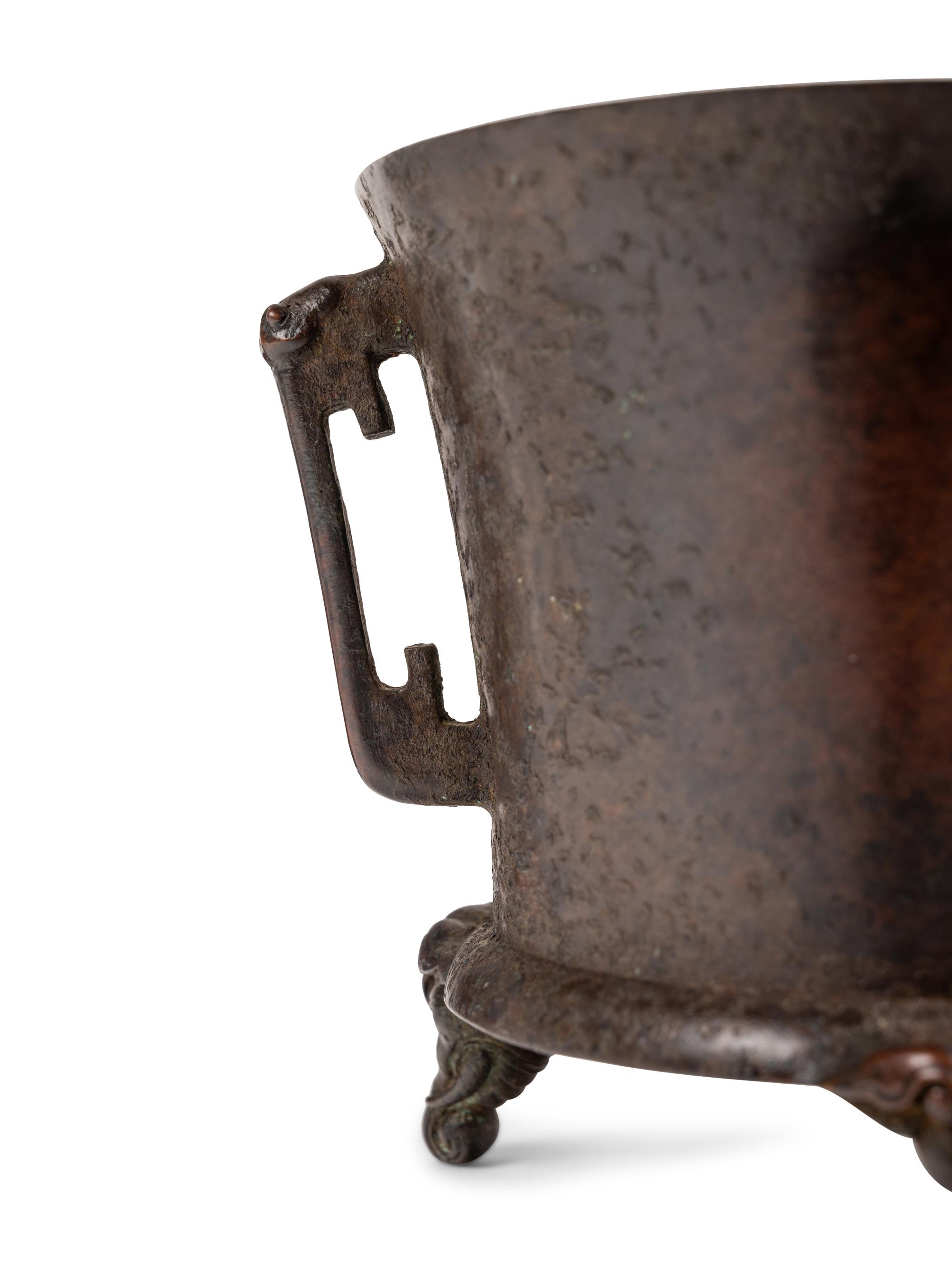 Four Chinese Bronze Incense Burners