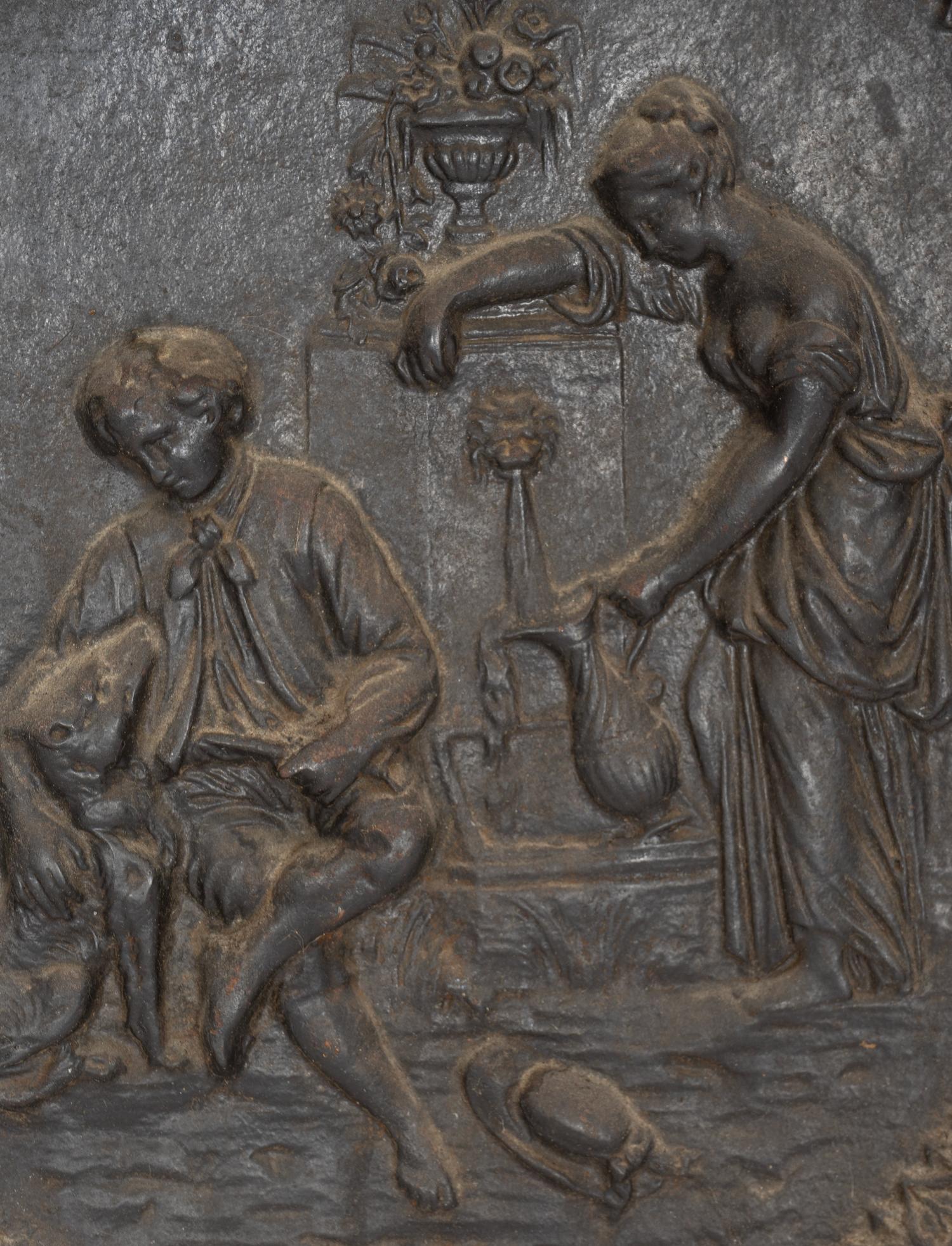 A French Cast Iron Fireback